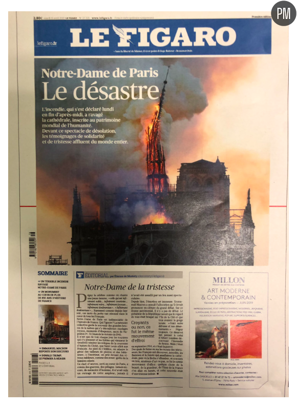 "Le désastre" en Une du "Figaro"