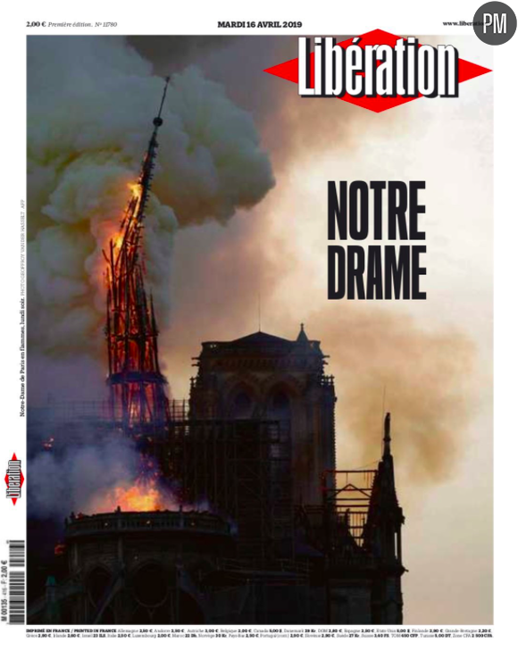 "Notre Drame" en Une de "Libération"