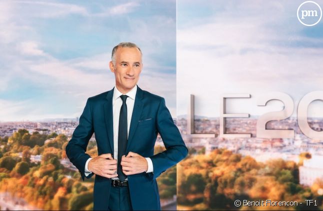 Gilles Bouleau sur le plateau du nouveau JT de TF1