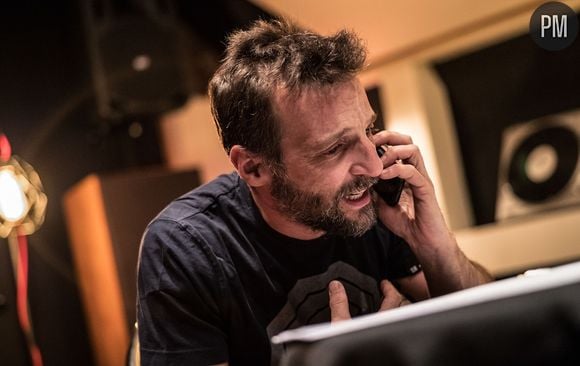 Mathieu Kassovitz lors de l'enregistrement de "Calls"