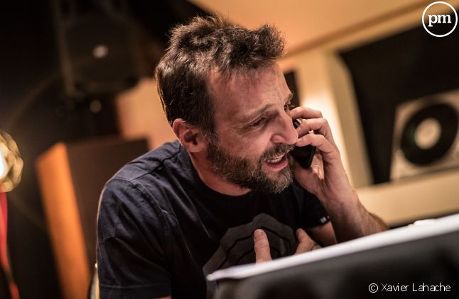 Mathieu Kassovitz lors de l'enregistrement de "Calls"