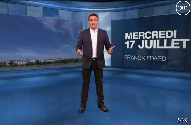 Franck Edard remplace à la dernière minute la présentatrice météo de M6.