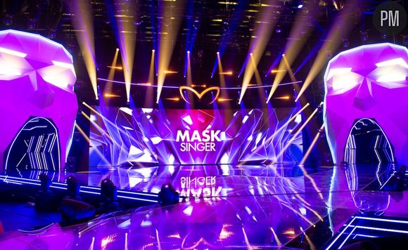 Le plateau de "Mask Singer", la nouvelle émission de TF1 présentée par Camille Combal