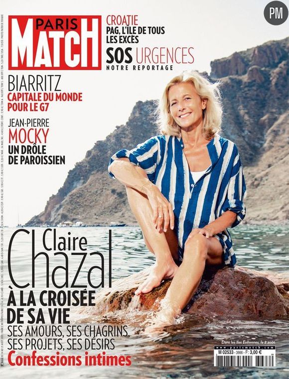 Les vacances de Claire Chazal à la Une de "Paris Match"