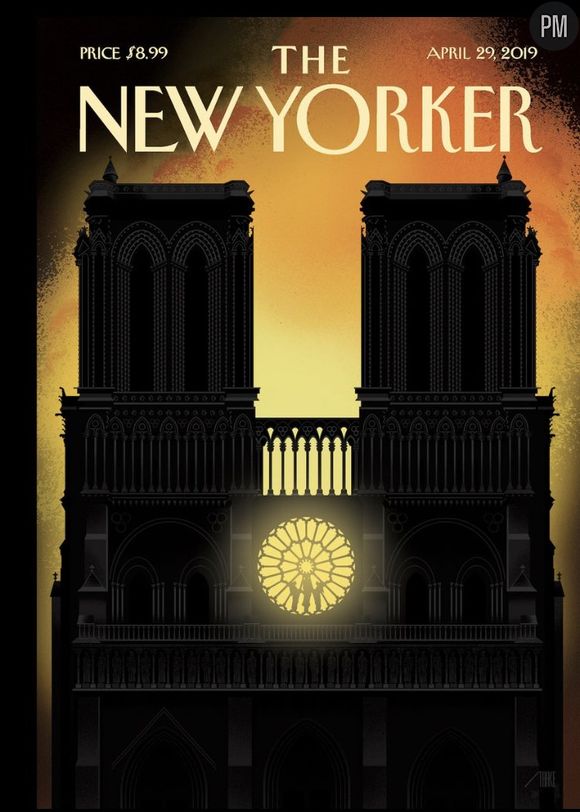 L'incendie de Notre-Dame de Paris à la Une du "New Yorker"