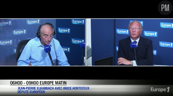 Jean-Pierre Elkabbach et Brice Hortefeux sur Europe 1