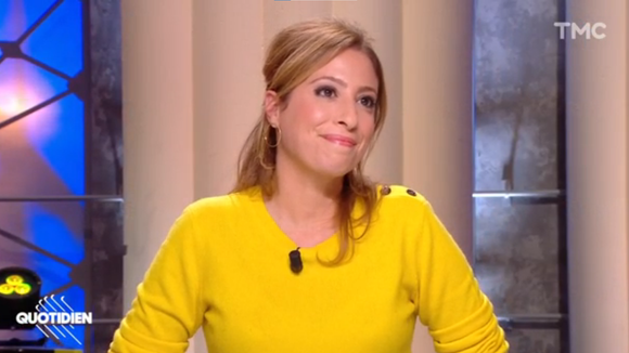 Léa Salamé sur le plateau de "Quotidien" le jeudi 18 novembre 2021.