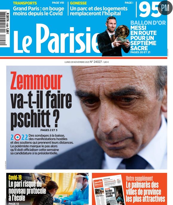 "Le Parisien" du 29 novembre 2021