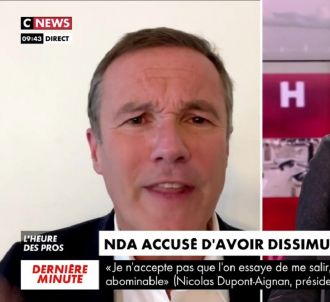 Nicolas Dupont-Aignan fait retirer un bandeau sur CNews