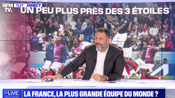 "Ca ne m'a pas fait rire" : Bruce Toussaint agacé par une blague d'Alexandre Benalla sur les Bleus