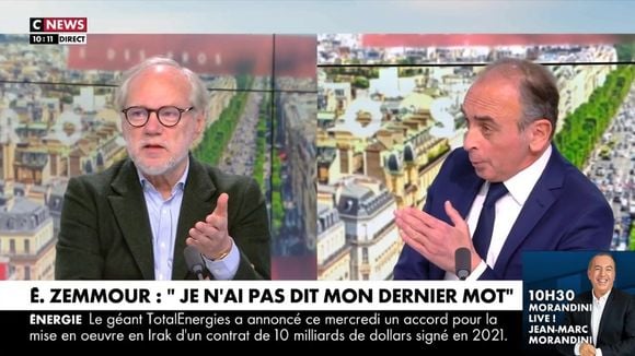 "Je croyais qu'il devait se taire !" : Éric Zemmour s'accroche avec Laurent Joffrin, Pascal Praud prend sa défense