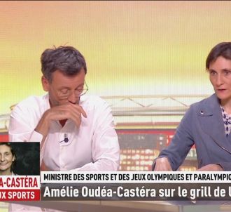 Amélie Oudéa-Castéra sur la chaîne L'Equipe