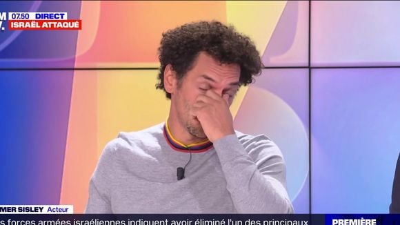 "Je pleure tous les jours depuis samedi" : Tomer Sisley très ému à l'évocation des évenements en Israël sur BFMTV