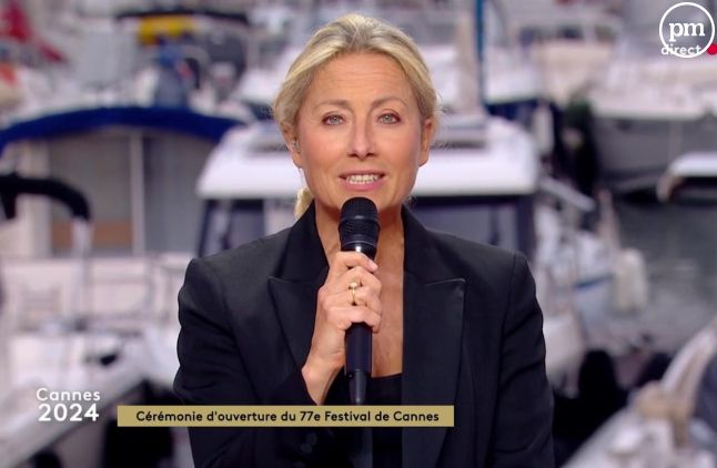 Anne-Sophie Lapix a animé la cérémonie d'ouverture du Festival de Cannes sur France 2