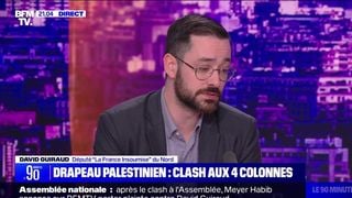 Après sa violente altercation avec Meyer Habib, David Guiraud présente ses excuses "à tous les cochons de France" sur BFMTV