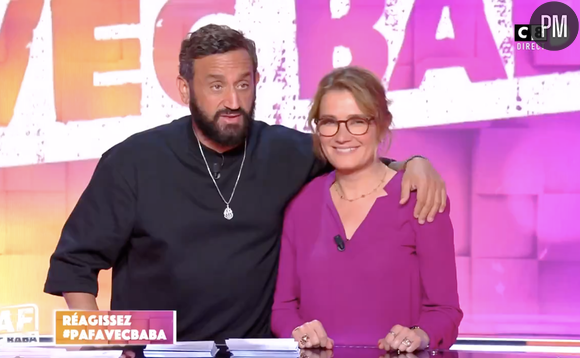 Cyril Hanouna avec Pascale de la Tour du Pin dans "PAF avec Baba"