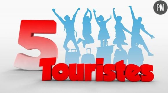 Le logo de l'émission "5 touristes", diffusée sur France 2 durant l'été 2005.