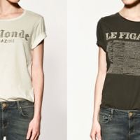 Des tee-shirts "Le Monde" et "Le Figaro" chez... Zara !