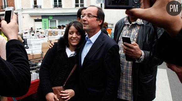 François Hollande, en juin à Asnières.