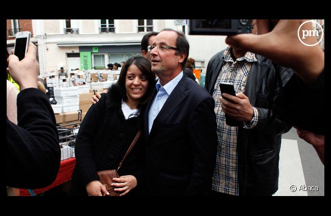 François Hollande, en juin à Asnières.