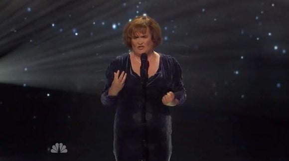 Susan Boyle sur le plateau de "America's Got Talent"