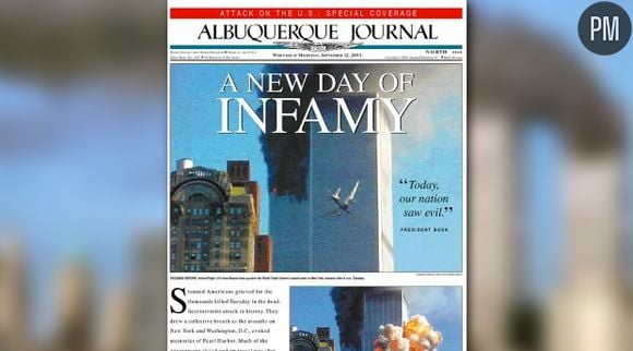 Le 11 septembre 2001 à la Une de la presse française et internationale.