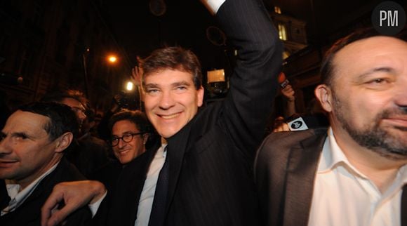 Arnaud Montebourg savoure son score, le 9 octobre 2011.