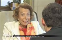 Liliane Bettencourt le 2 novembre 2011 sur M6