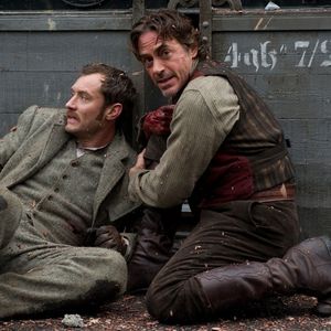 Jude Law et Robert Downey, Jr. dans "Sherlock Holmes : Jeu d'ombres"