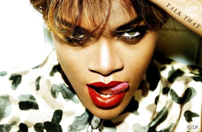 Rihanna sur la pochette de l'album "Talk That Talk"