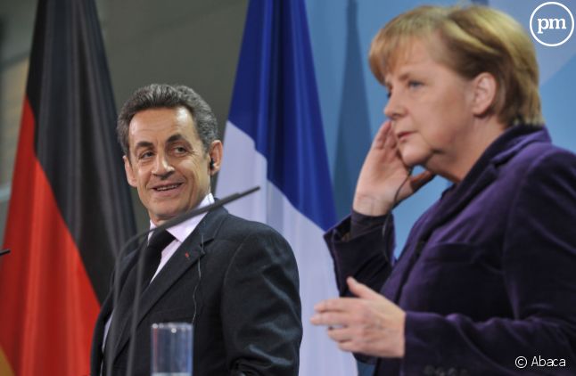 Nicolas Sarkozy et Angela Merkel, le 9 janvier 2012.