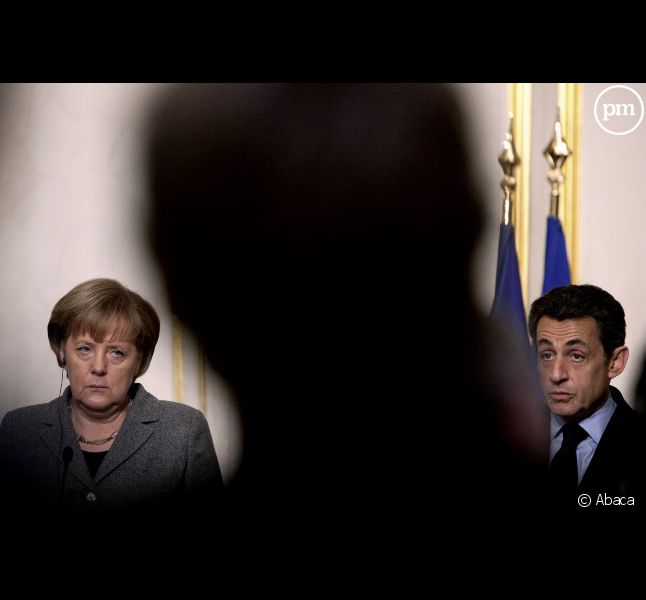 Angela Merkel et Nicolas Sarkozy.
