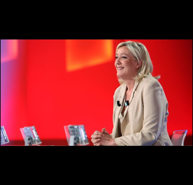 Marine Le Pen, sur le plateau du "Grand Journal" de Canal + le 22 mars 2011.