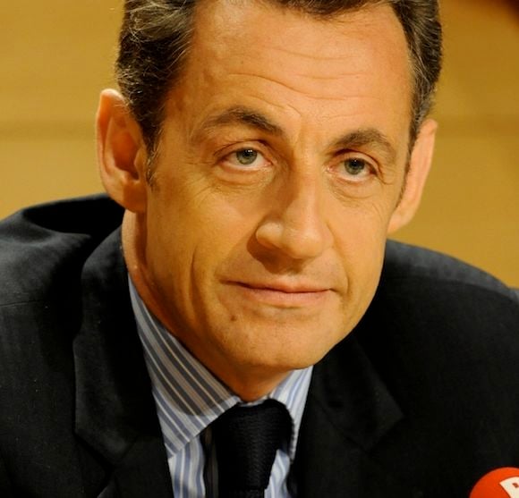 Nicolas Sarkozy dans les studios de RTL