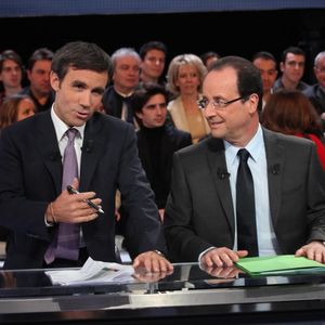 "Des paroles et des actes" avec François Hollande et David Pujadas.