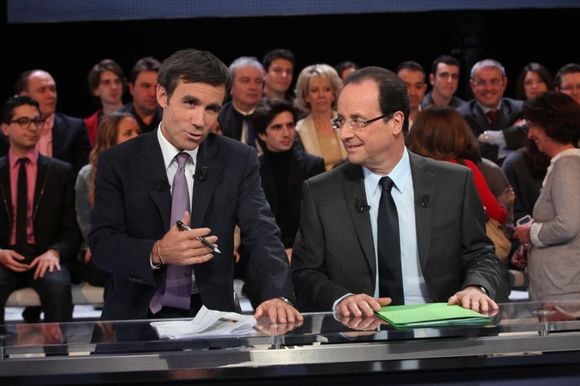 "Des paroles et des actes" avec François Hollande et David Pujadas.