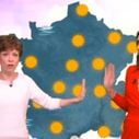 Zapping : Catherine Laborde donne un coup de main à la miss météo de Canal+