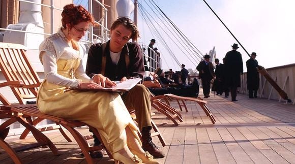 Kate Winslet et Leonardo DiCaprio dans "Titanic"