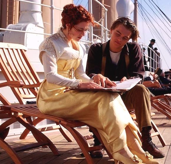 Kate Winslet et Leonardo DiCaprio dans "Titanic"