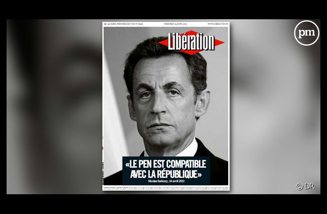 La Une de Libération du 25 avril 2012.