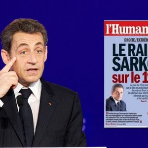 Nicolas Sarkozy en Une de L'Humanité