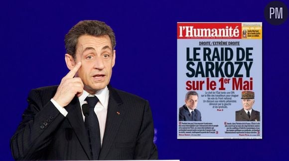 Nicolas Sarkozy en Une de L'Humanité