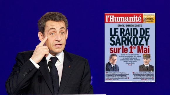 Nicolas Sarkozy juge "stupide" la Une de "L'Humanité" qui le comparait à Pétain