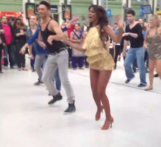 Shy'm a lancé un flashmob en pleine Gare de Lyon le...