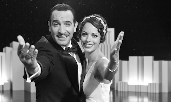 Jean Dujardin et Bérénice Bejo dans "The Artist", récompensé aux Golden Globes 2012