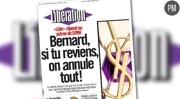 Libération répond à Bernard Arnault dans son édition du 11 septembre 2012.