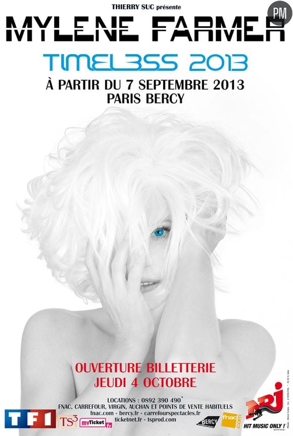 L'affiche de la nouvelle tournée Mylène Farmer.