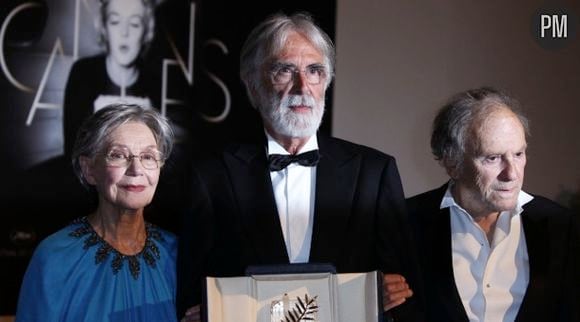 Michael Haneke décroche la palme d'or avec "Amour".