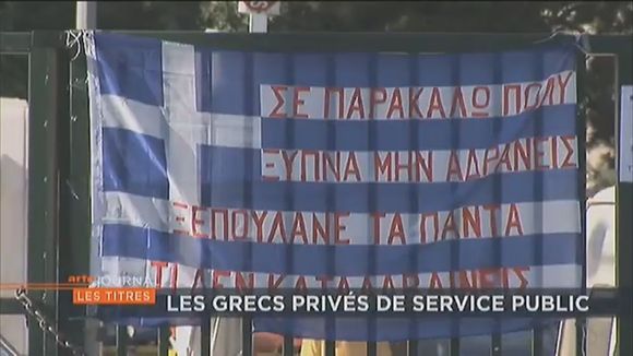 Par solidarité, Arte double son JT en grec