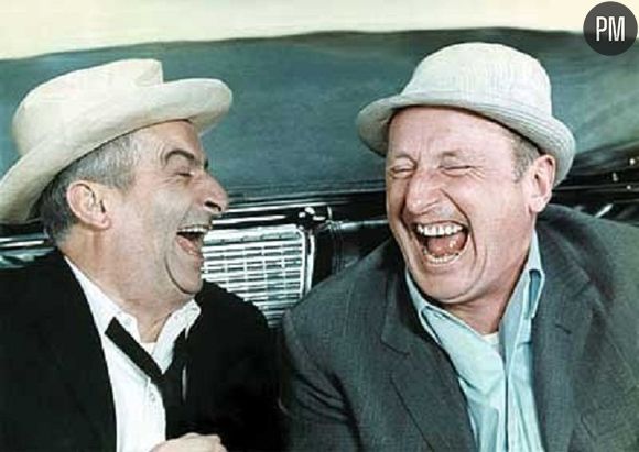 Louis de Funès et Bourvil dans "Le Corniaud"